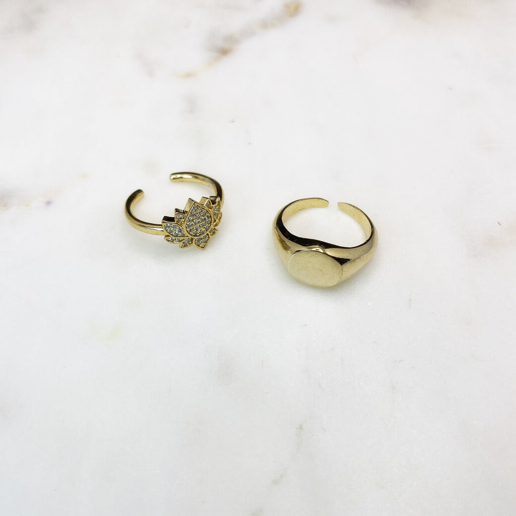 Tribal Mine Rings - beautiful and unique jewellery. 18k gold plated jewellery. Featured in our Tribal Mine Devoted Jewellery Collection. Handmade and curated jewellery from Australia's Sunshine Coast.