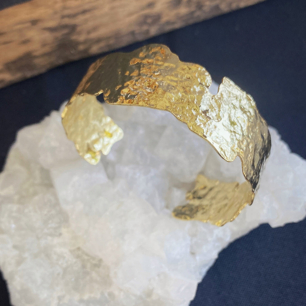 Tribal Mine Unique Jewellery Gold Plated Siena Cuff